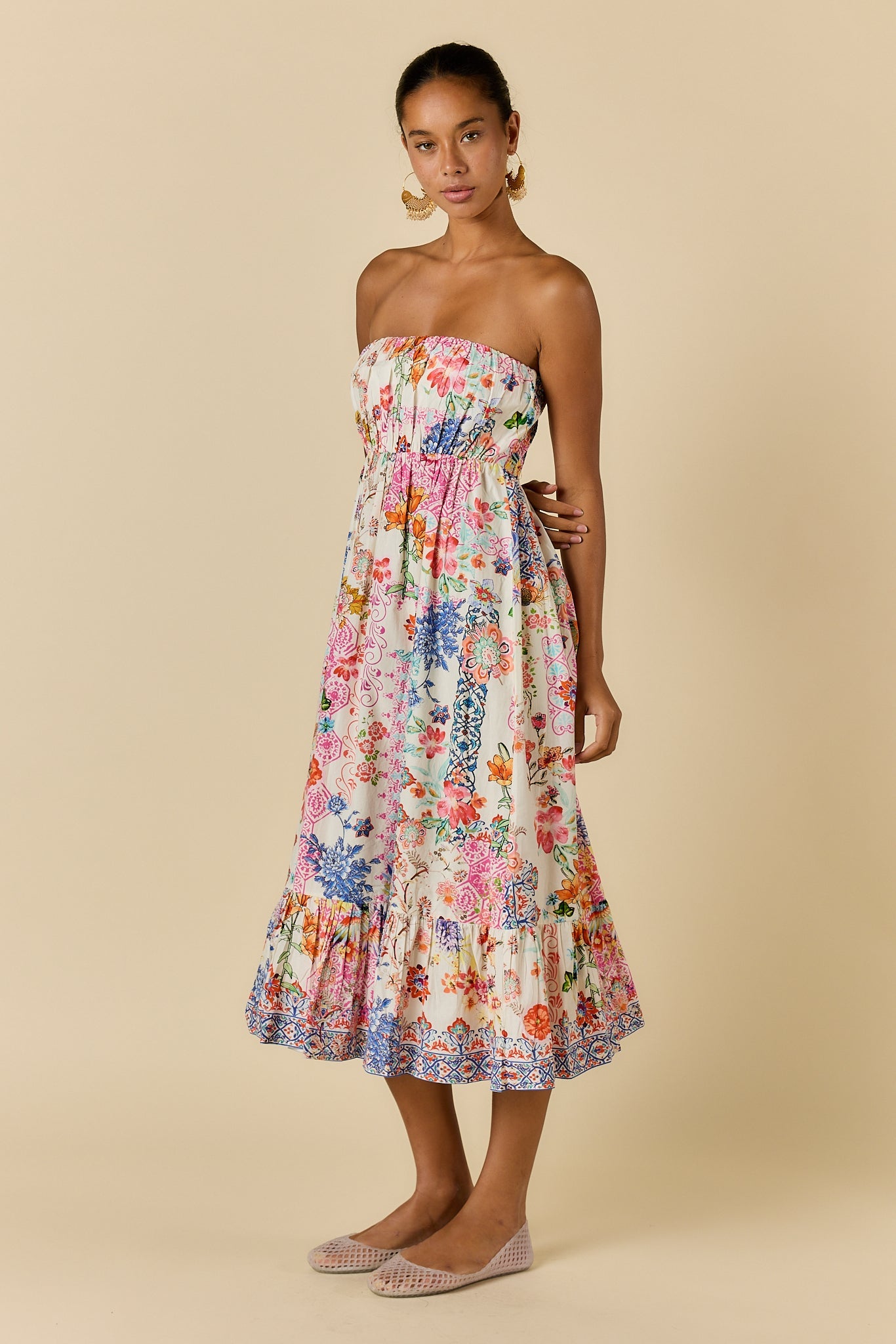 Image of Dresses. Product name - Rubyyaya Songbird Strapless Dress White in White colour by brand - Rubyyaya