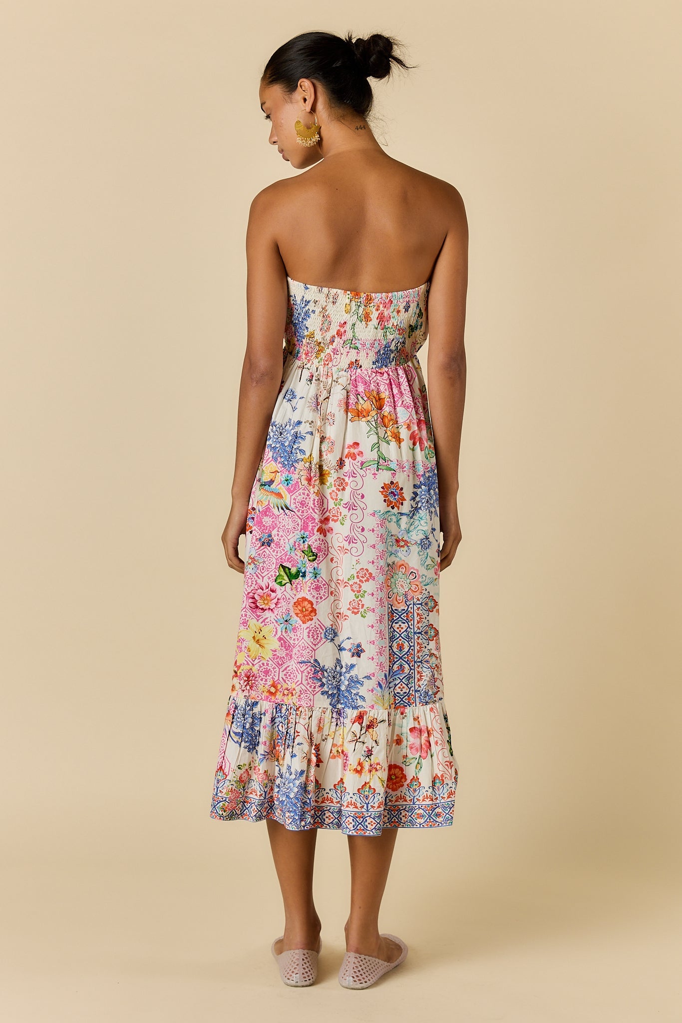 Rubyyaya Songbird Strapless Dress (White)