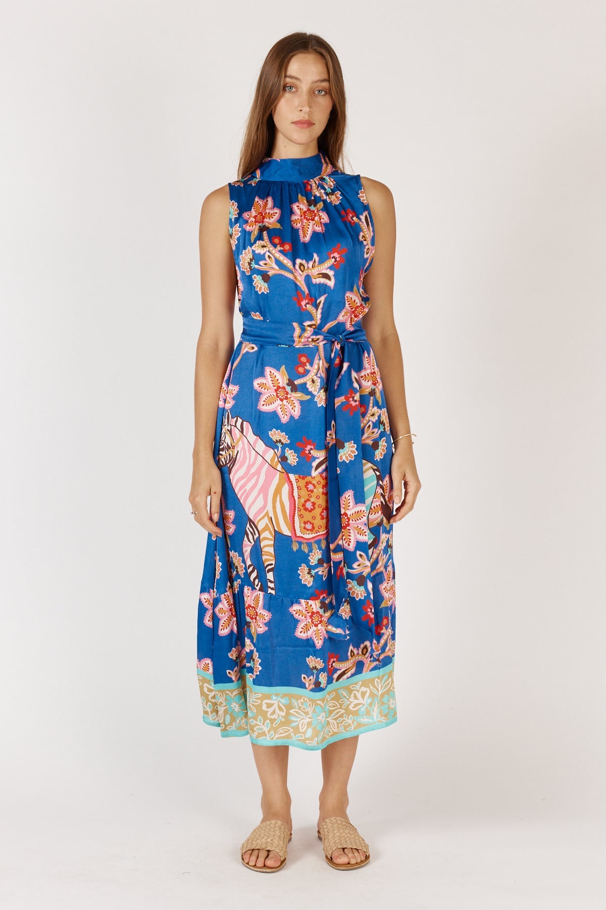Rubyyaya Tango Halter Print (Tan)