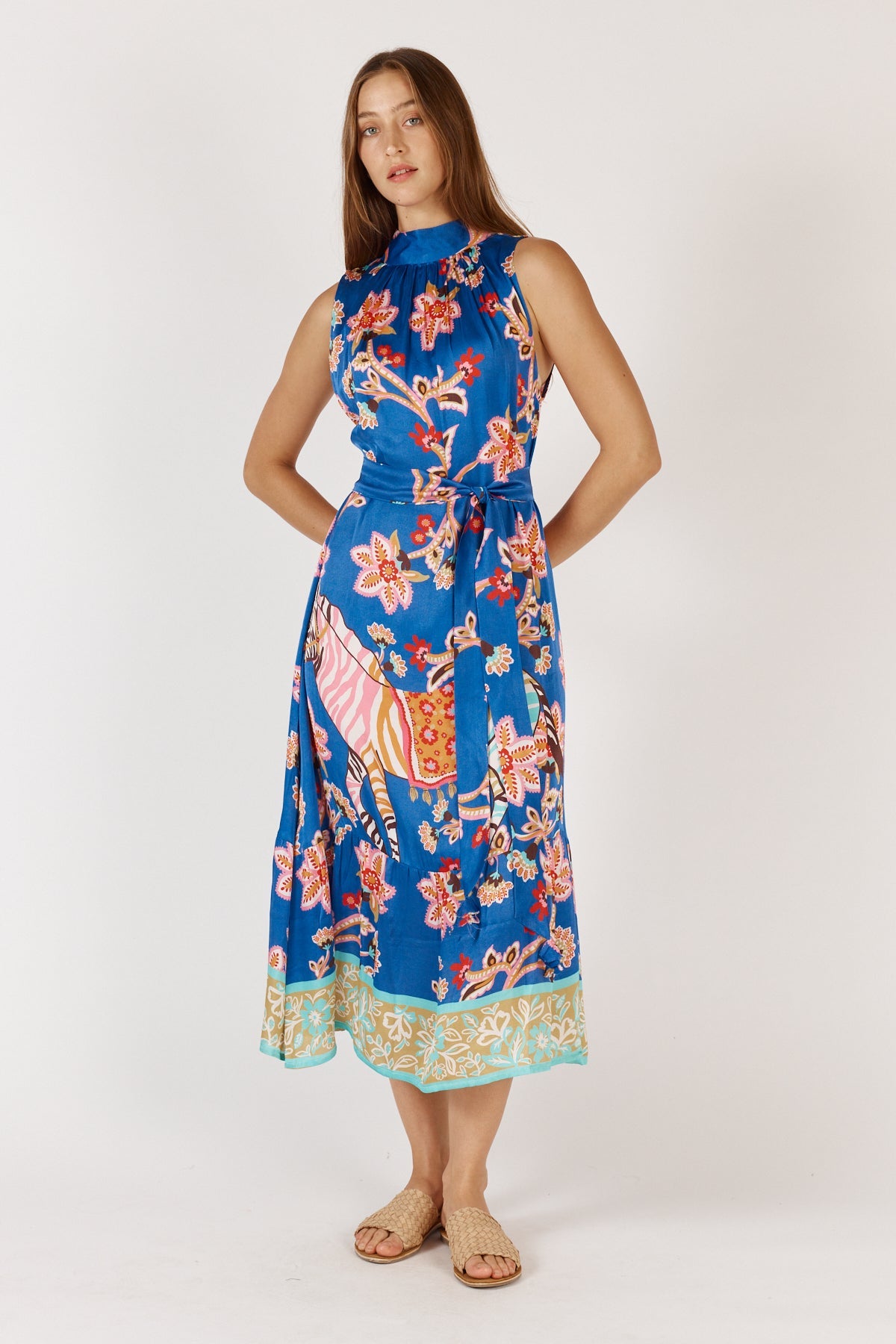 Rubyyaya Tango Halter Print (Tan)