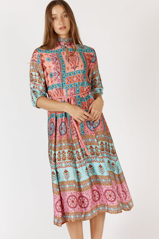 Image of Dresses. Productname: Rubyyaya Tirupati Maxi Print in Print colour by brand - Rubyyaya