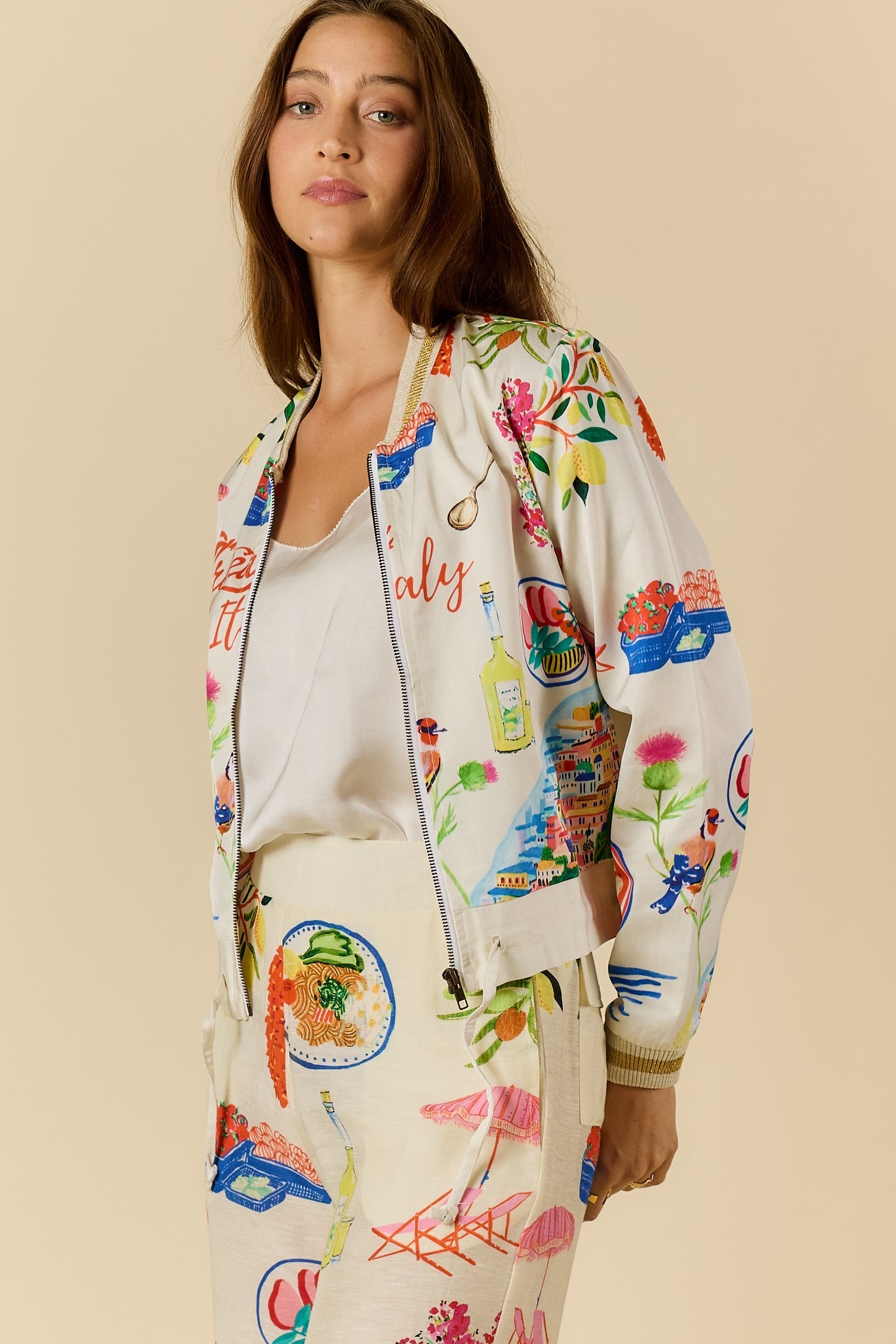 Image of Coats & Jackets. Product name - PRE SALE | Rubyyaya Tropea Jacket Print in Print colour by brand - Rubyyaya