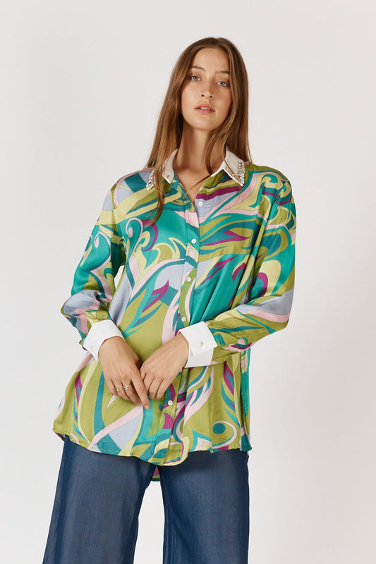 Image of Shirts. Productname: Rubyyaya Yeah Baby Shirt in Shirt colour by brand - Rubyyaya