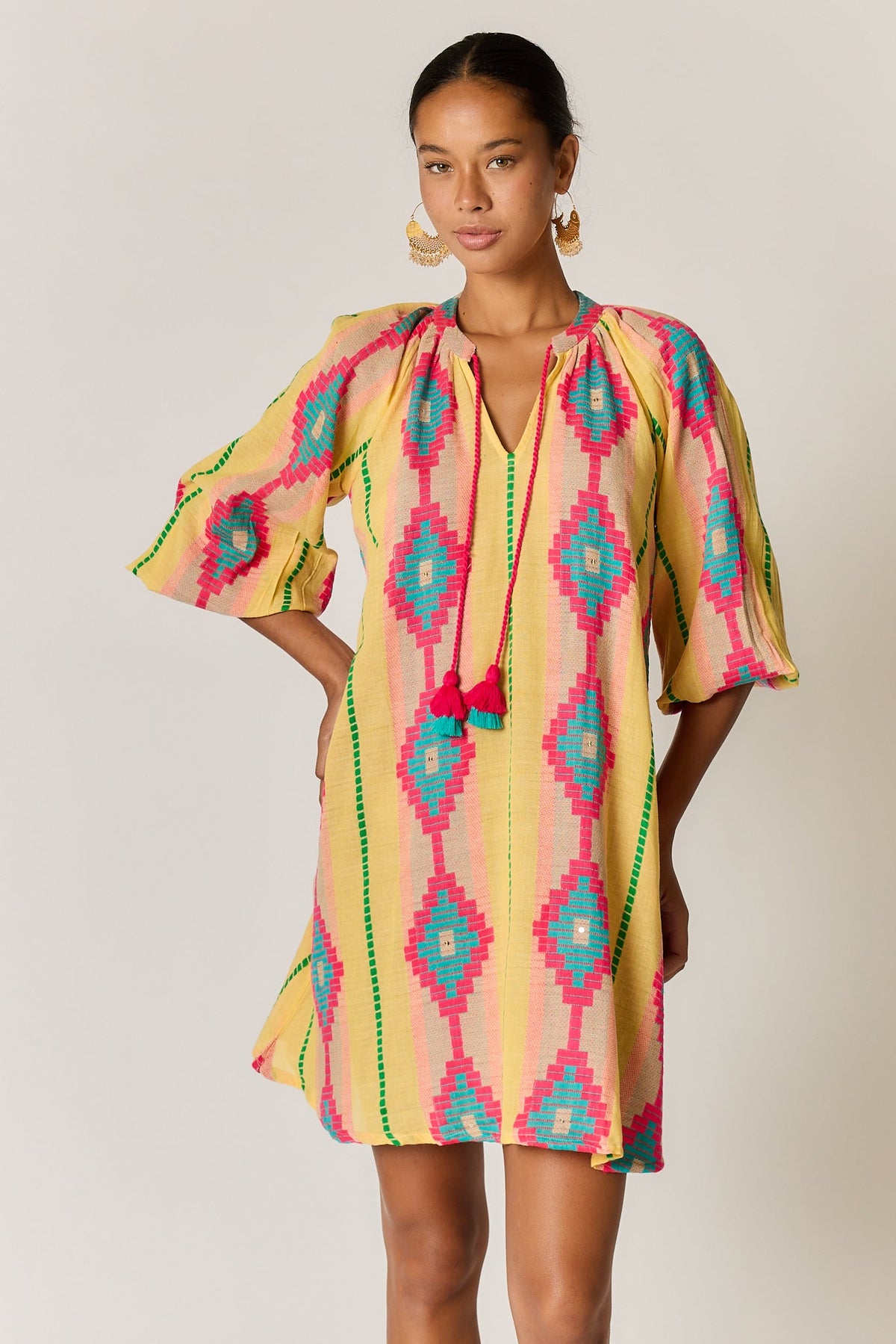Image of Dresses. Product name - Rubyyaya Zeinert Tunic Dress Blue in Blue colour by brand - Rubyyaya