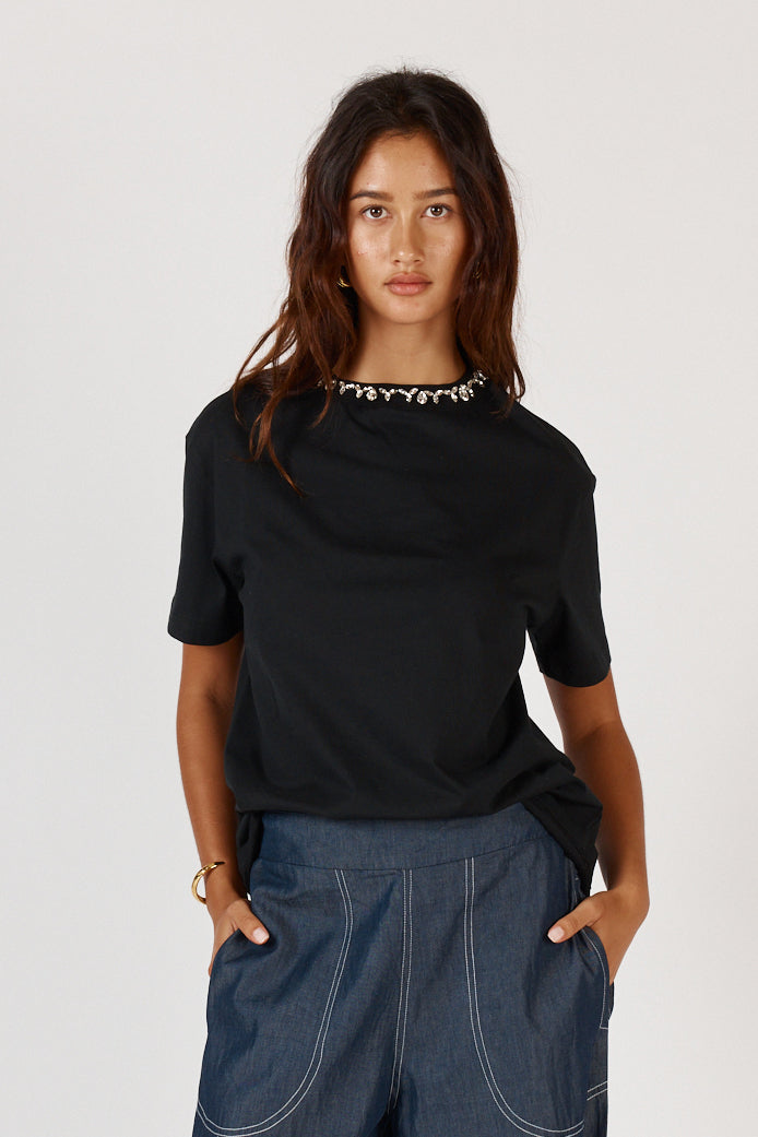 Image of Shirts. Product name - Rubyyaya Zsa Zsa T Shirt Black in Black colour by brand - Rubyyaya