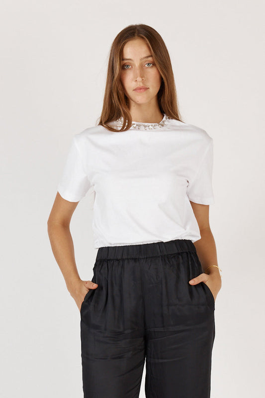 Image of Shirts. Productname: Rubyyaya Zsa Zsa T Shirt White in White colour by brand - Rubyyaya