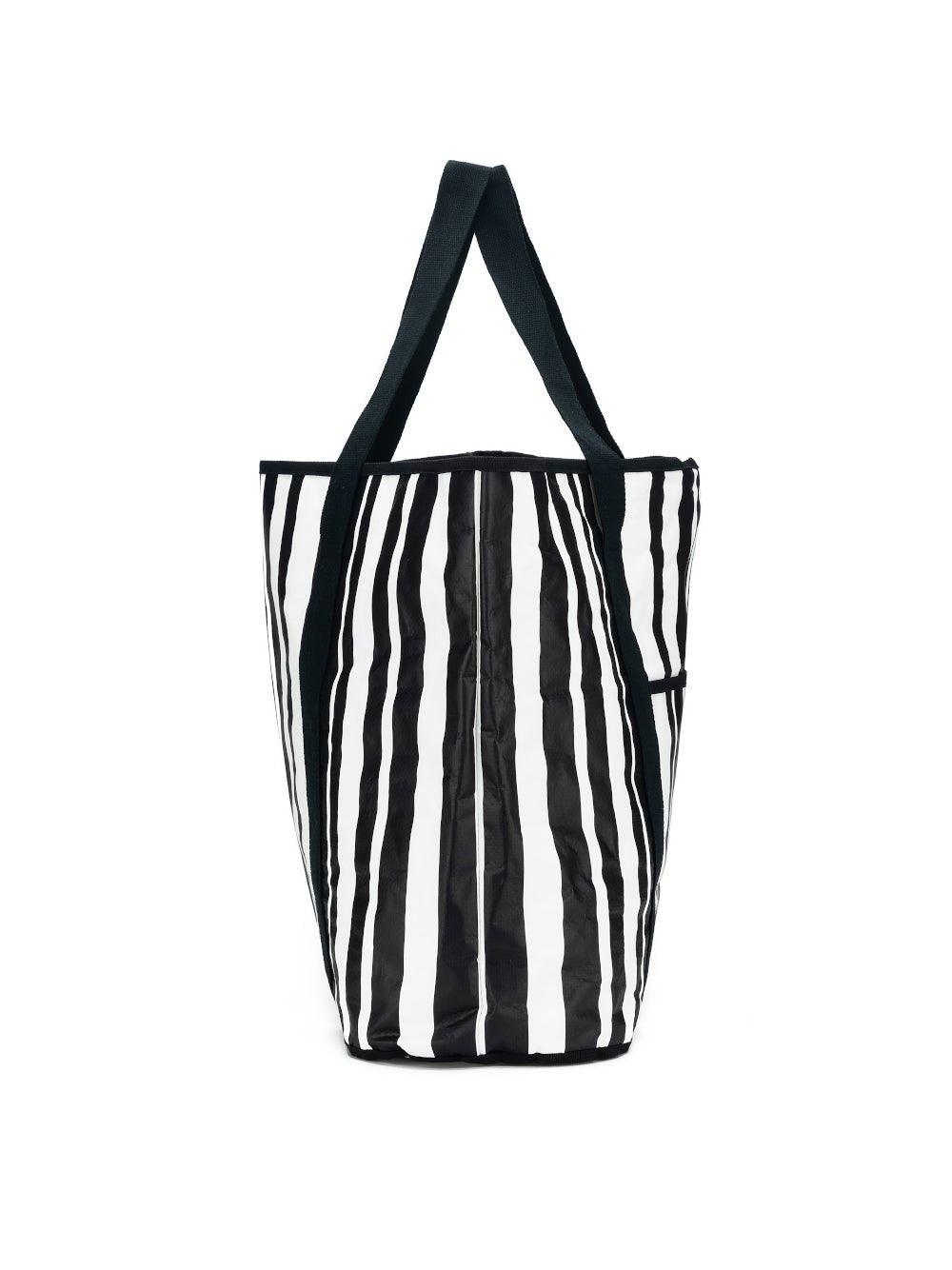 Black Caviar Designs Sabbia Beach Bag Large Stripe (Black)