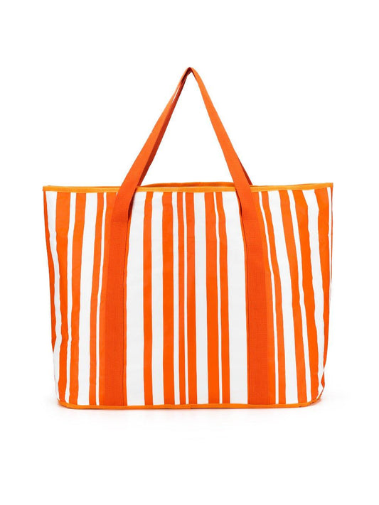 Image of Bags. Product name - Sabbia Beach Bag Large Orange Stripe in Orange colour by brand - Black Caviar Designs