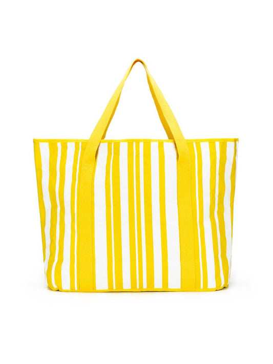 Image of Bags. Product name - Sabbia Beach Bag Large Yellow Stripe in Yellow colour by brand - Black Caviar Designs