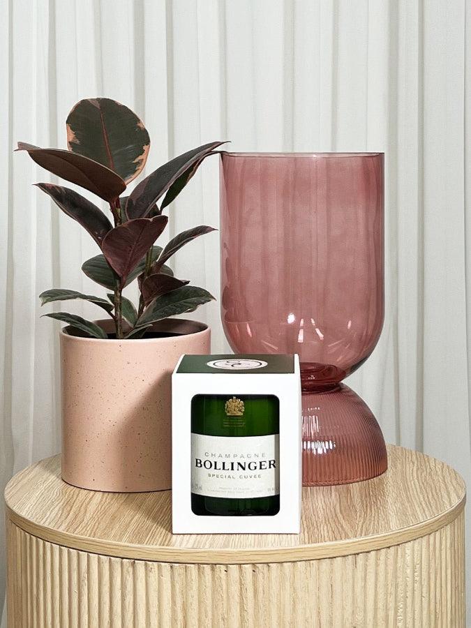 Image of Decor. Product name - Sabrage Champagne Candle Bollinger in Bollinger colour by brand - Cedargris