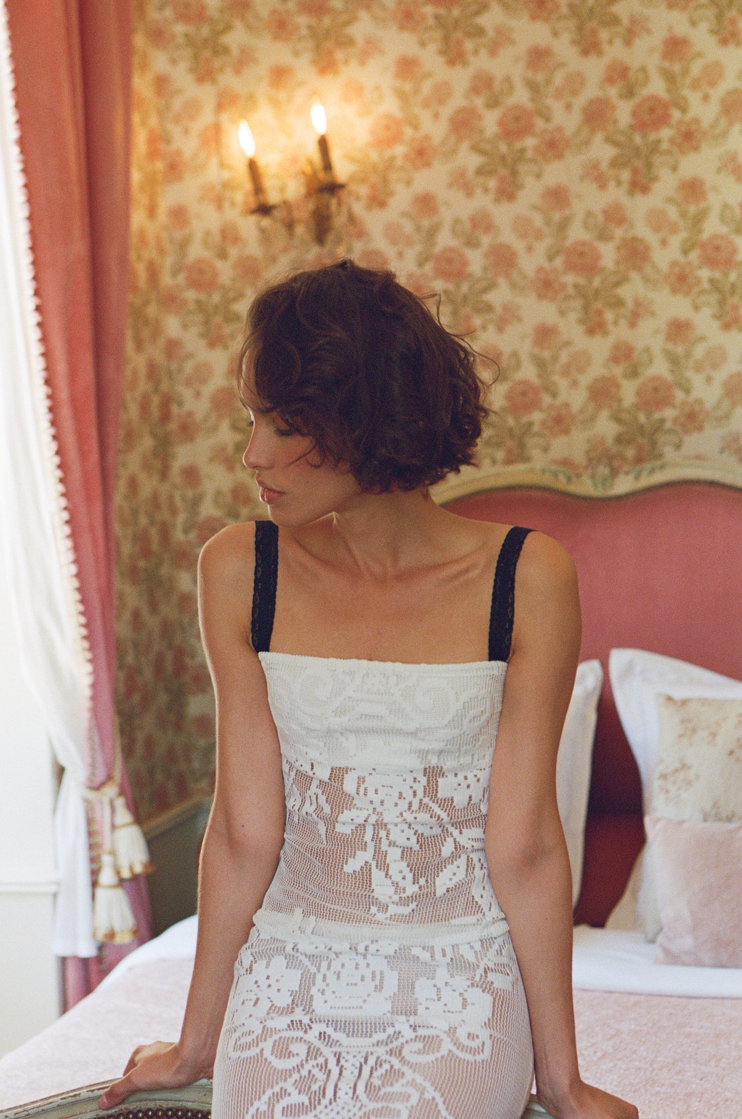 Image of a model wearing Tops. Product name - Saint Top in White colour by brand - With Jéan