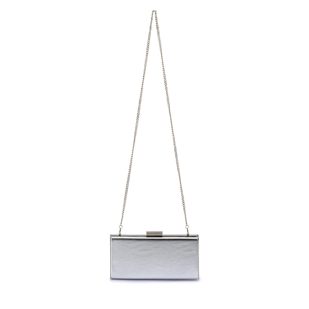 Olga Berg SAMANTHA Slimline Clutch (Silver)