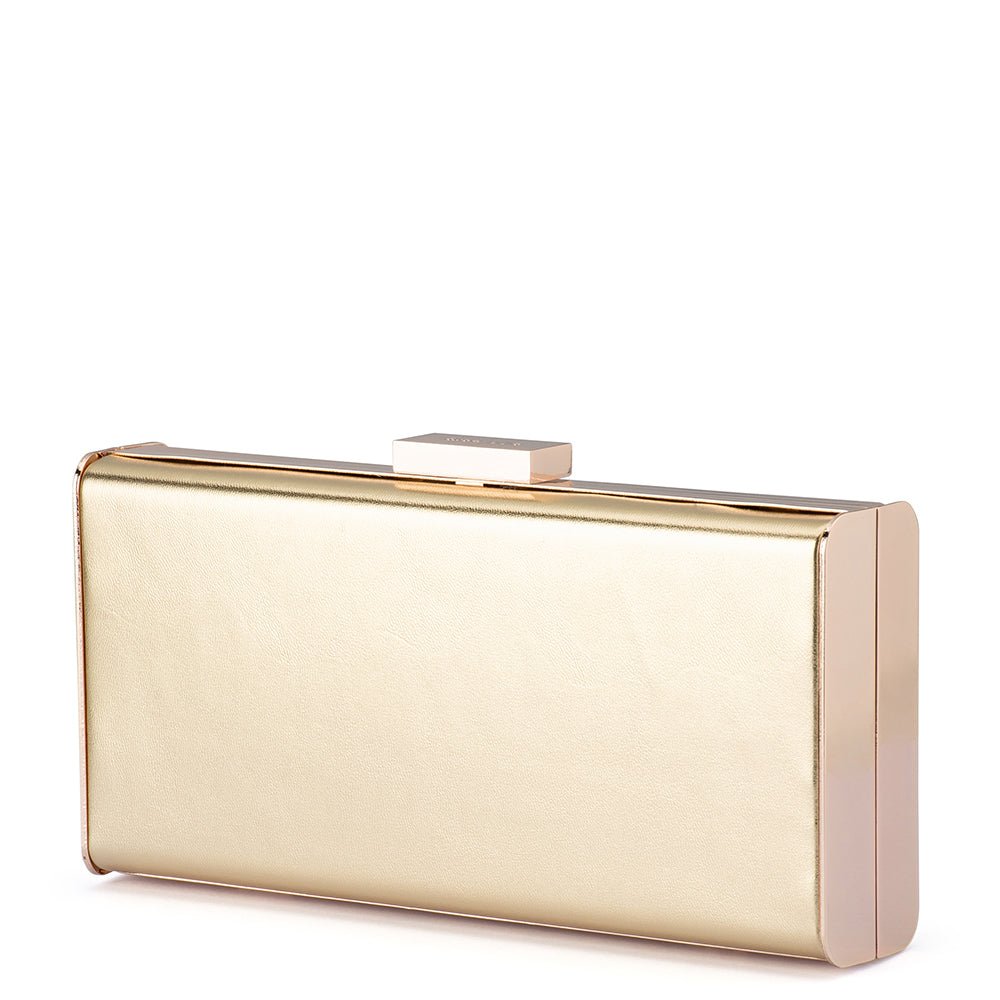 Olga Berg SAMANTHA Slimline Clutch (Gold)