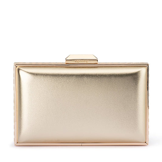Olga Berg SAMMI Crystal Frame Clutch (Gold)