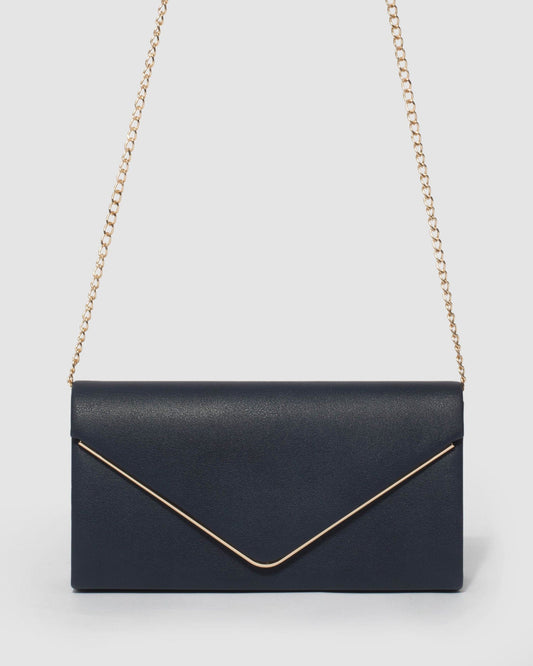 Colette Blue Sammie Clutch Bag (Navy)