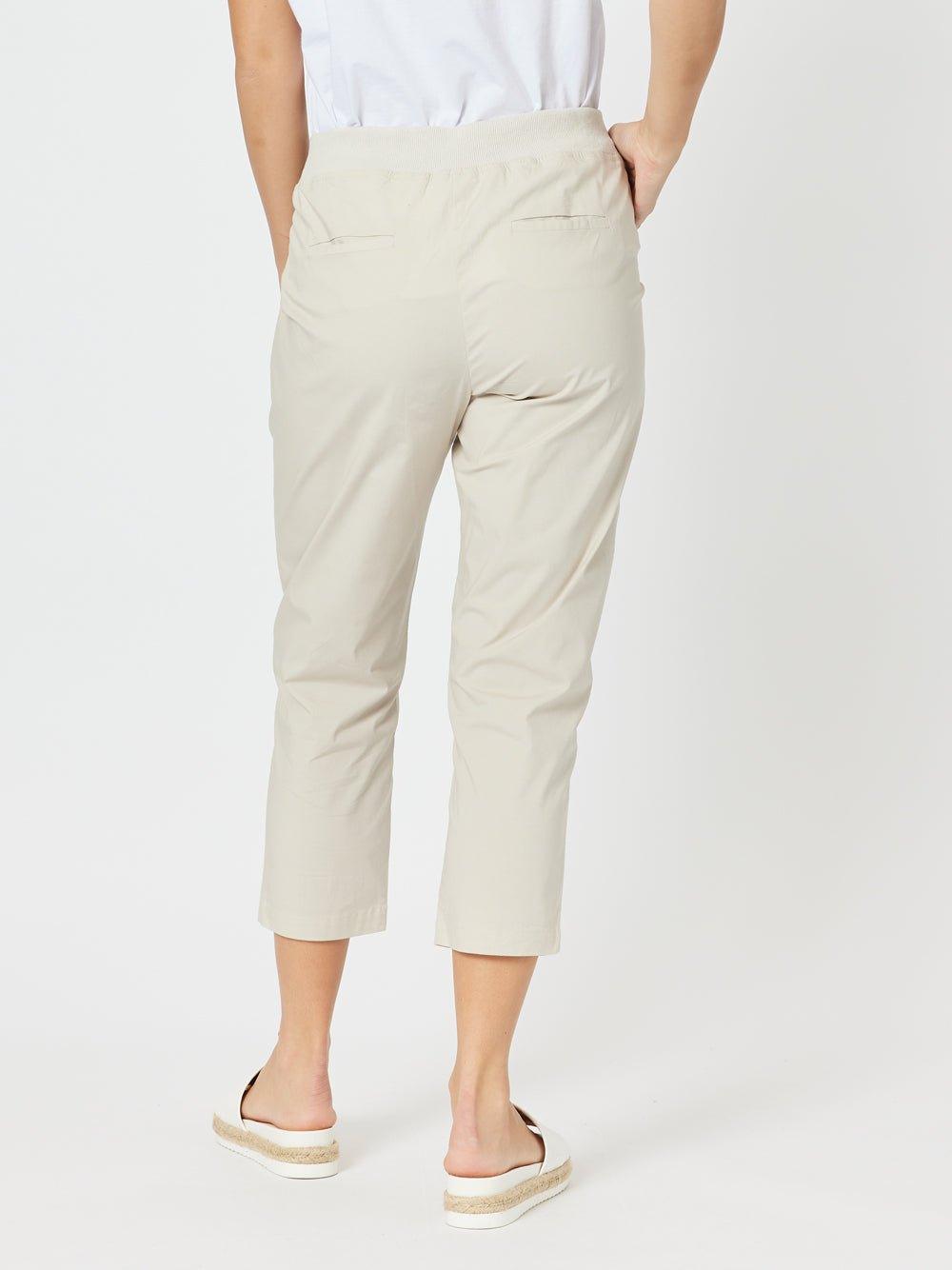 Threadz Santorini Cotton Capri Pant (Stone)