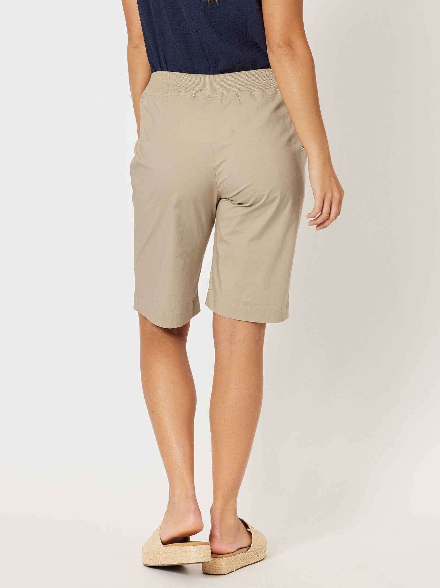 Threadz Santorini Cotton Pull On Short (Natural)