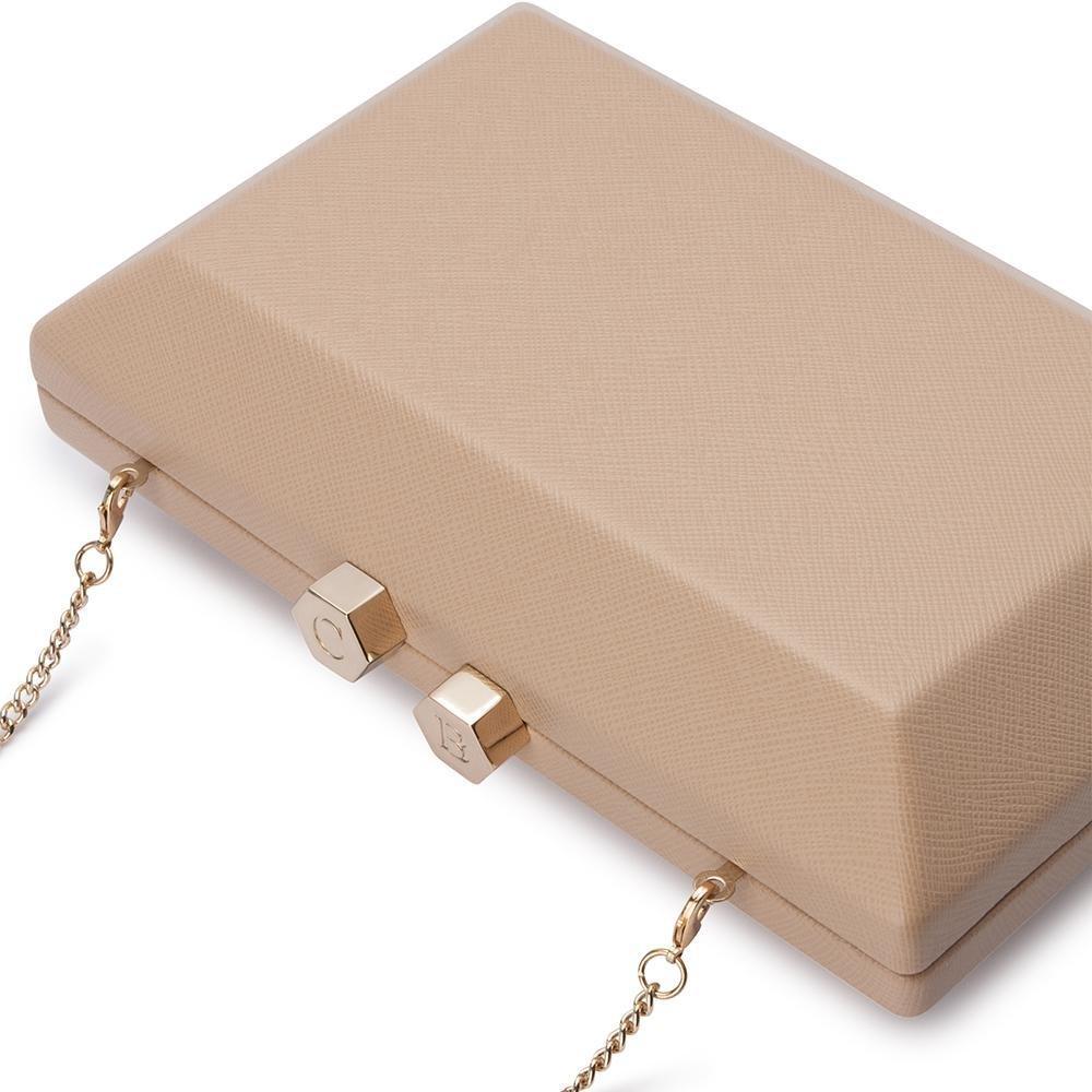 Olga Berg SASCHA Personalise Me Clutch (Natural)