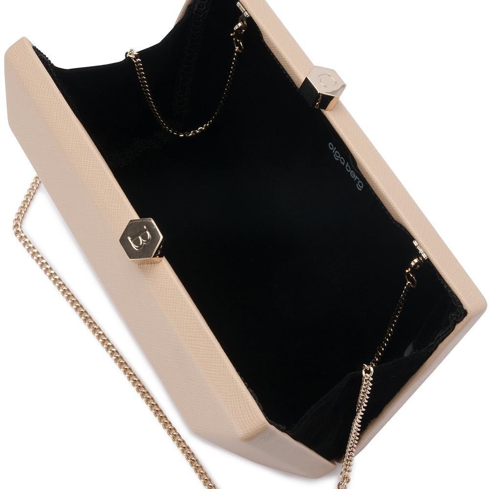 Olga Berg SASCHA Personalise Me Clutch (Natural)