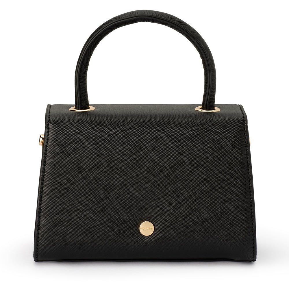 Olga Berg SASHA Top Handle Bag (Black)