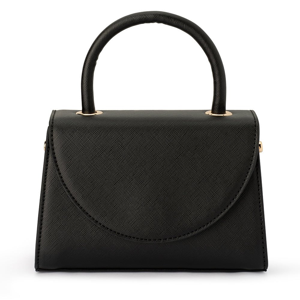 Olga Berg SASHA Top Handle Bag (Black)