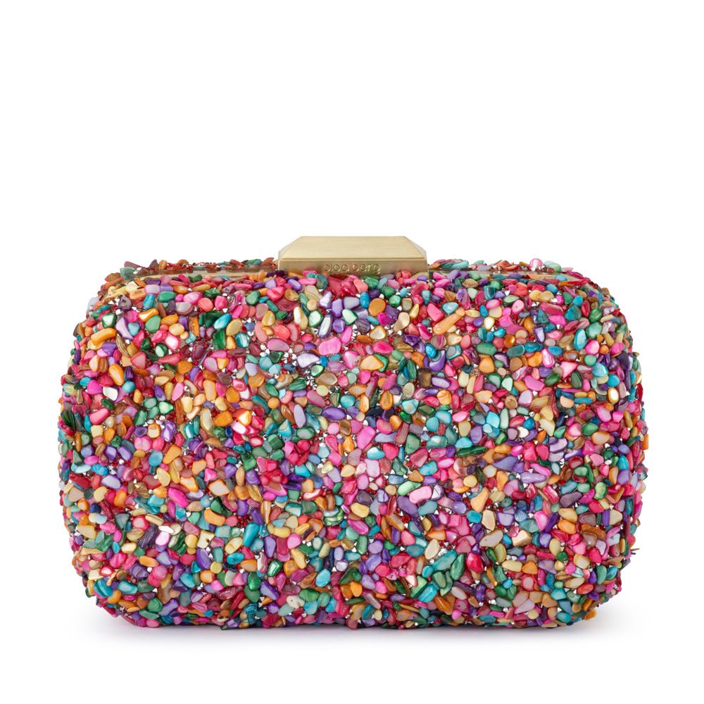 Olga Berg SAVANNAH Pebble Clutch (Multi)