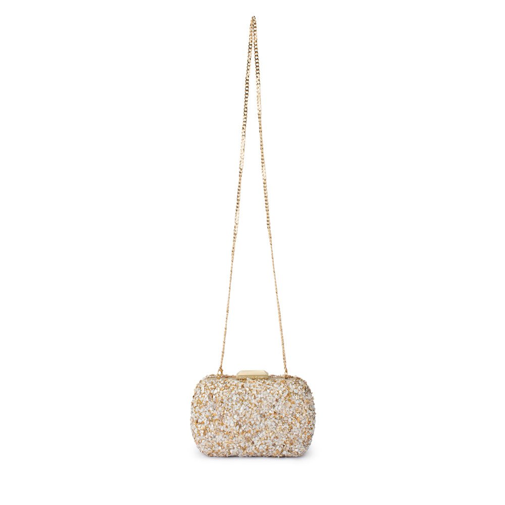 Olga Berg SAVANNAH Pebble Clutch (Natural)