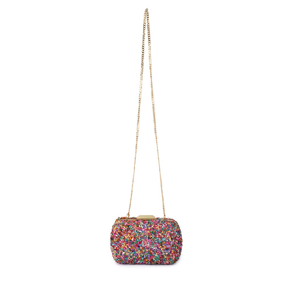 Olga Berg SAVANNAH Pebble Clutch (Multi)