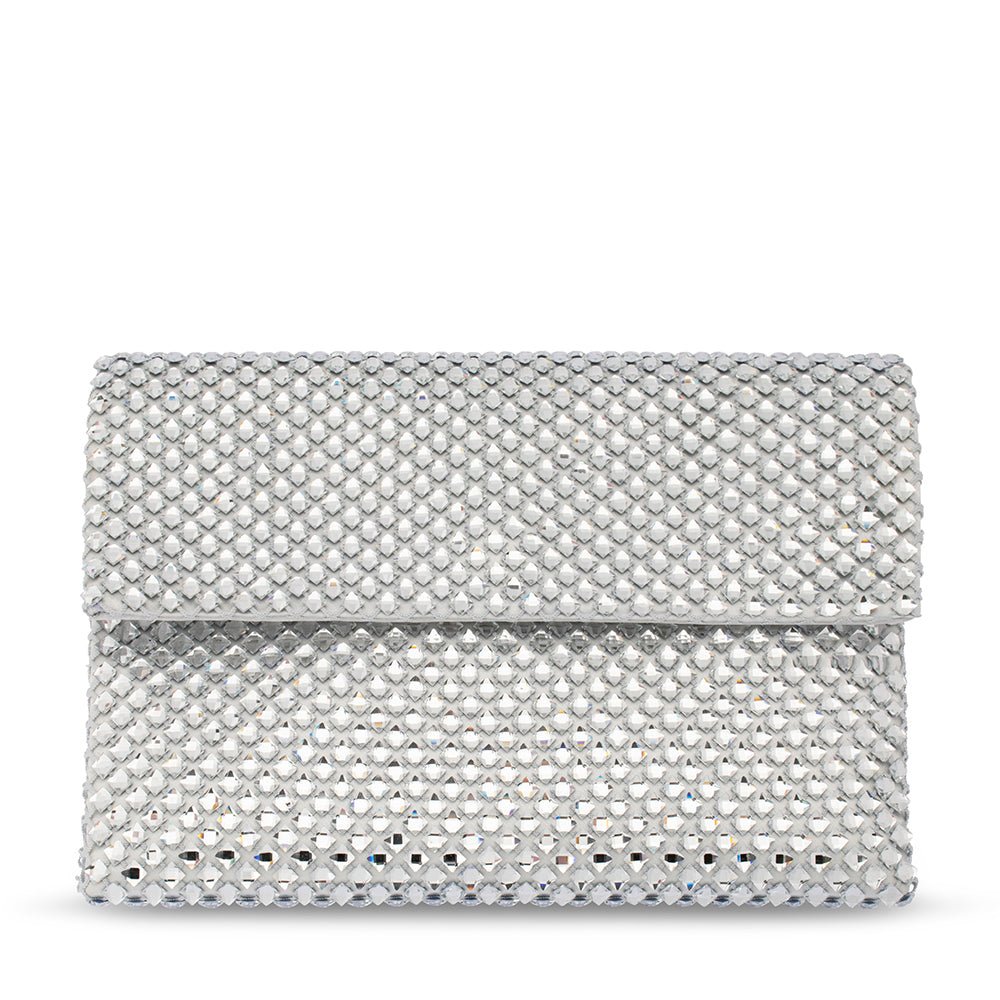 Olga Berg SCARLETT Crystal Clutch (Scarlet)