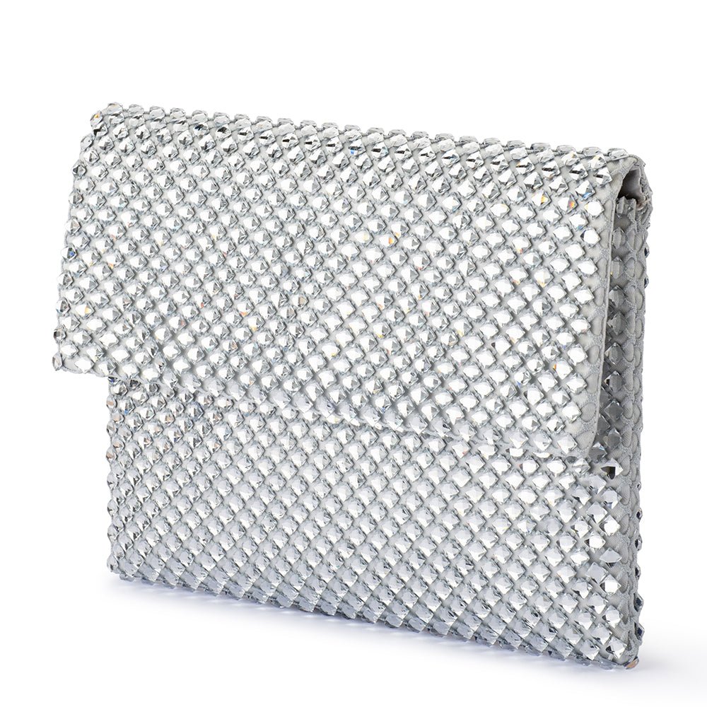 Olga Berg SCARLETT Crystal Clutch (Scarlet)