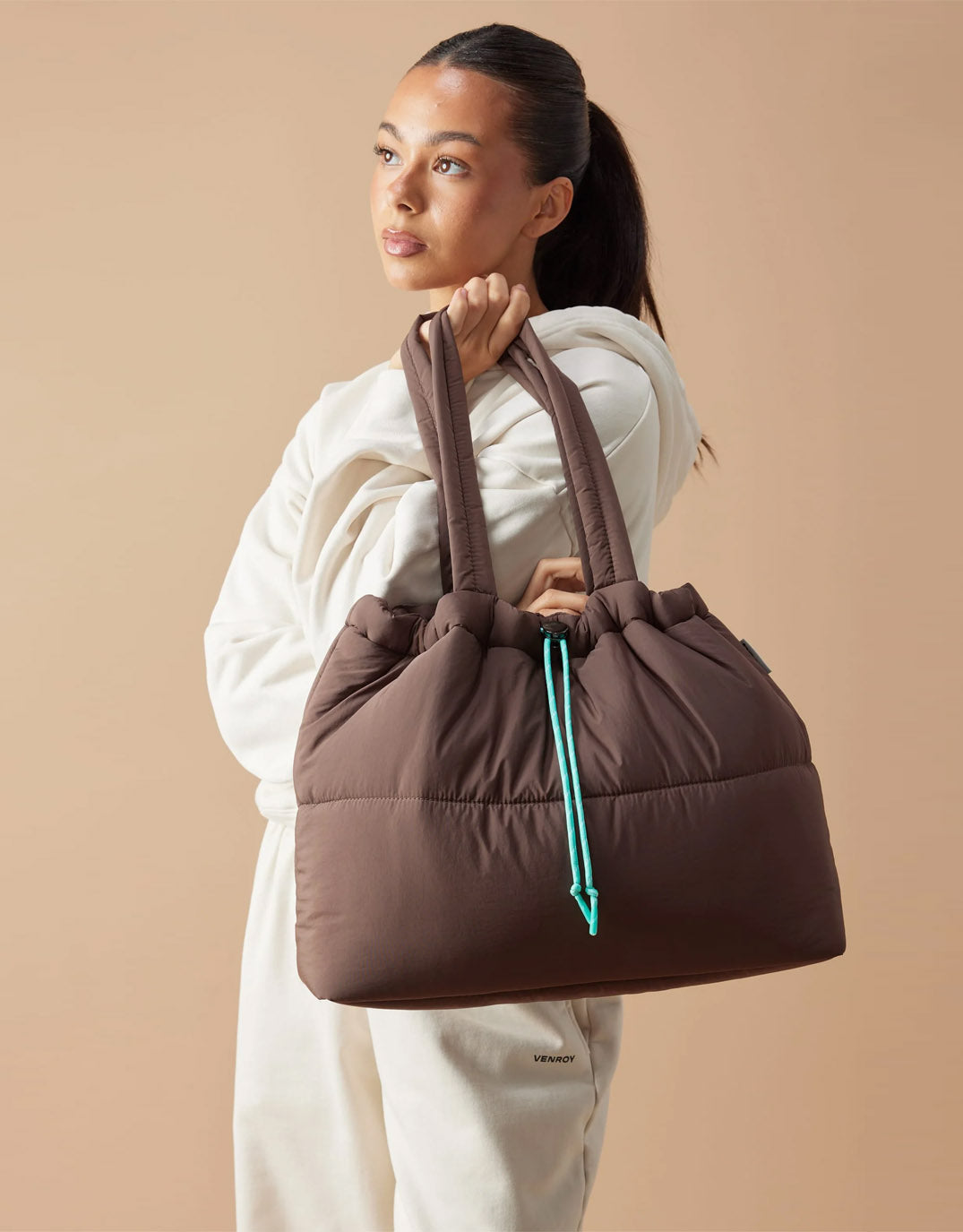 Supply Scrunch Base (Chocolate/Turquoise)