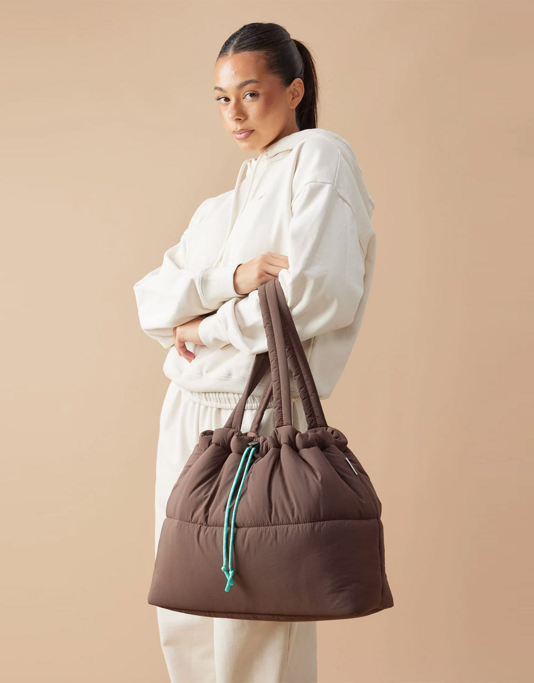 Image of Accessories. Product name - Scrunch Base Chocolate/Turquoise in Chocolate/Turquoise colour by brand - Base Supply