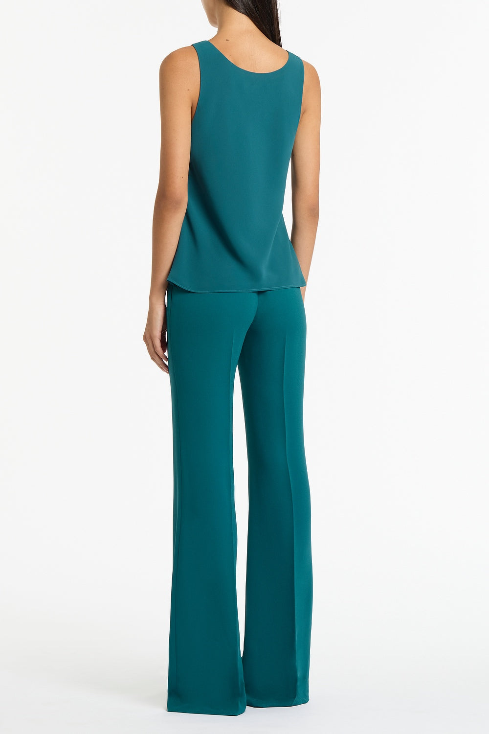 Carla Zampatti Serpentine Georgette Scoop Cami (Green)