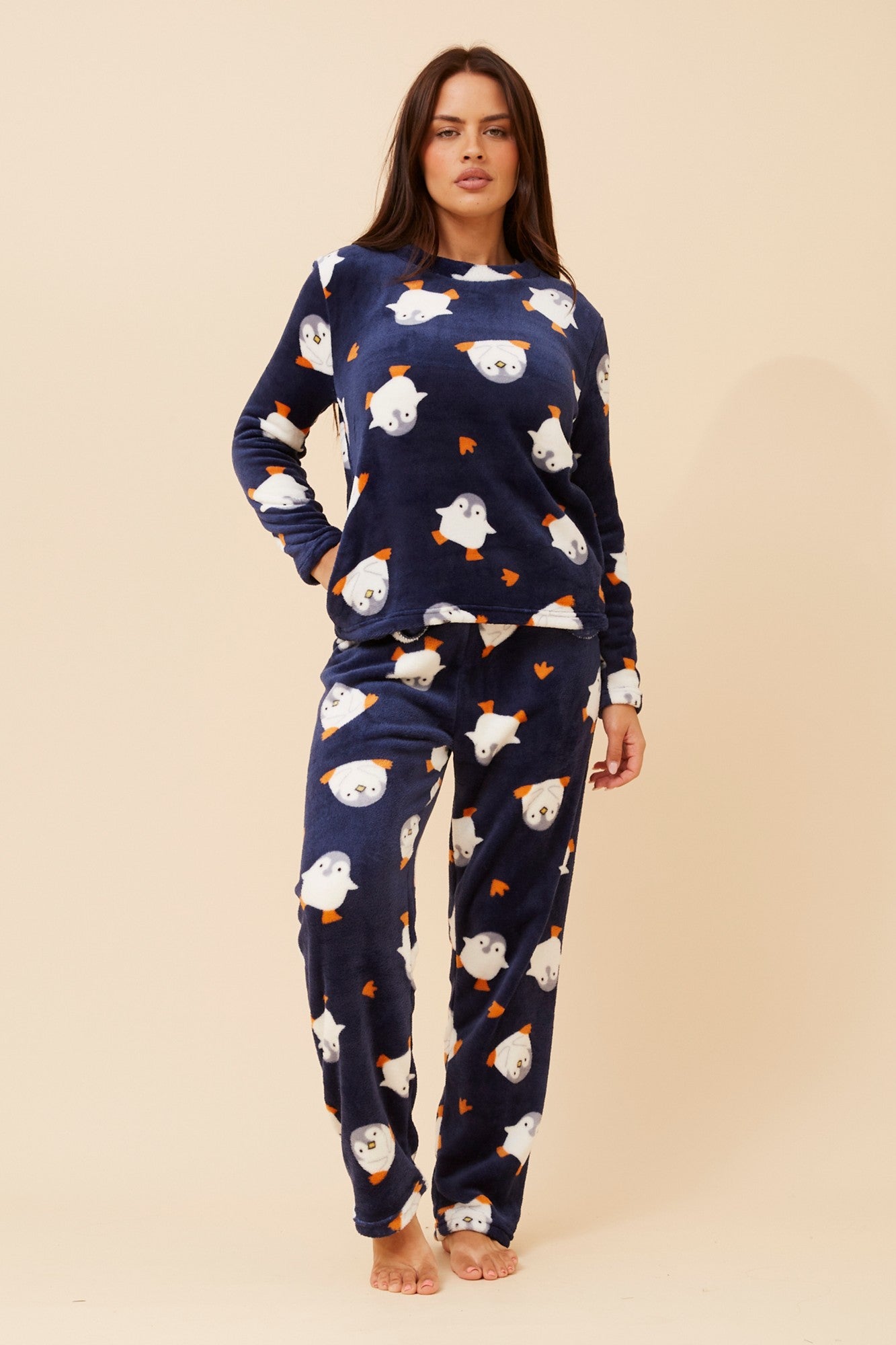 KENNY PENGUIN PRINT PYJAMA SET (Multi Navy)