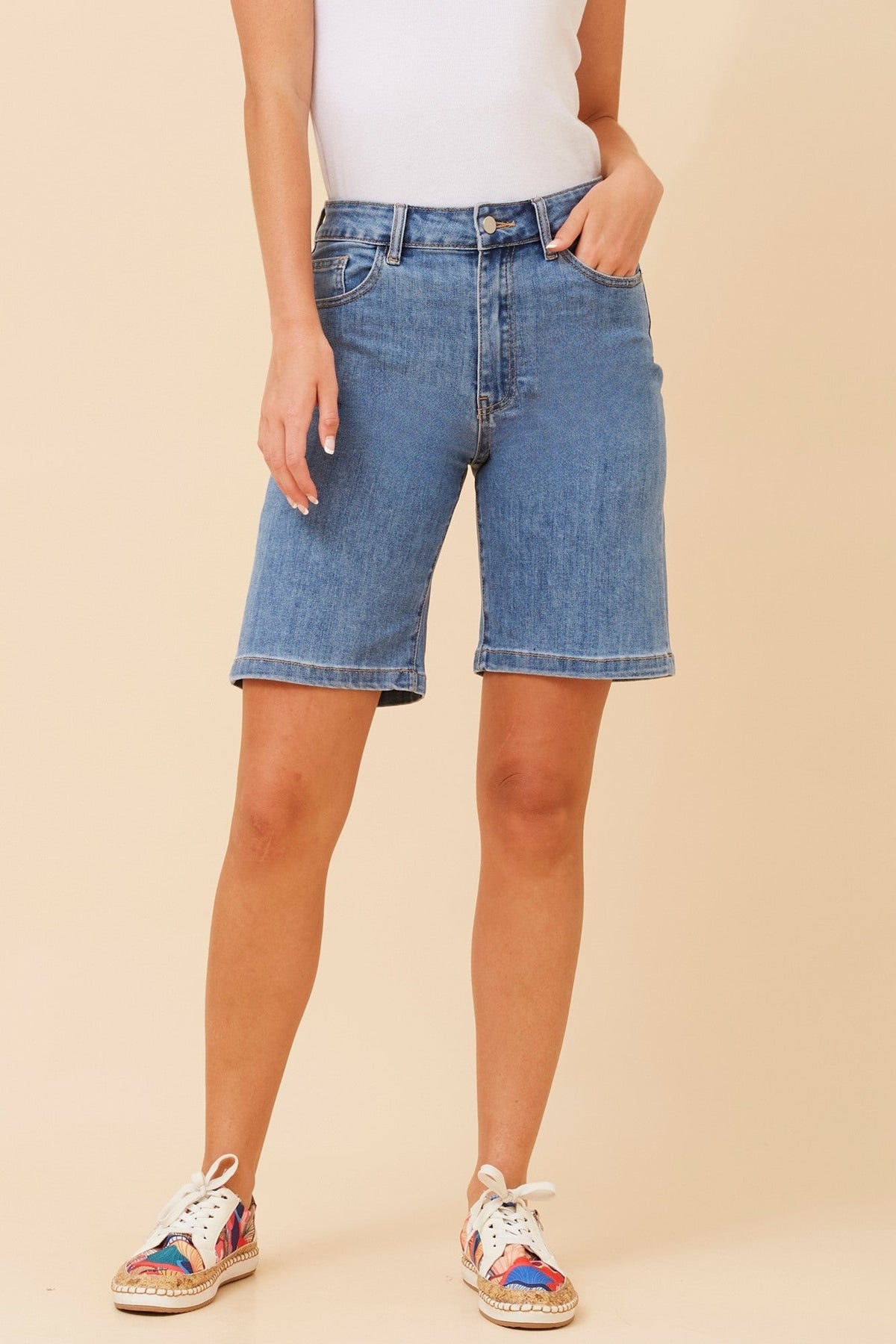 RINI DENIM SHORTS (Light Denim)