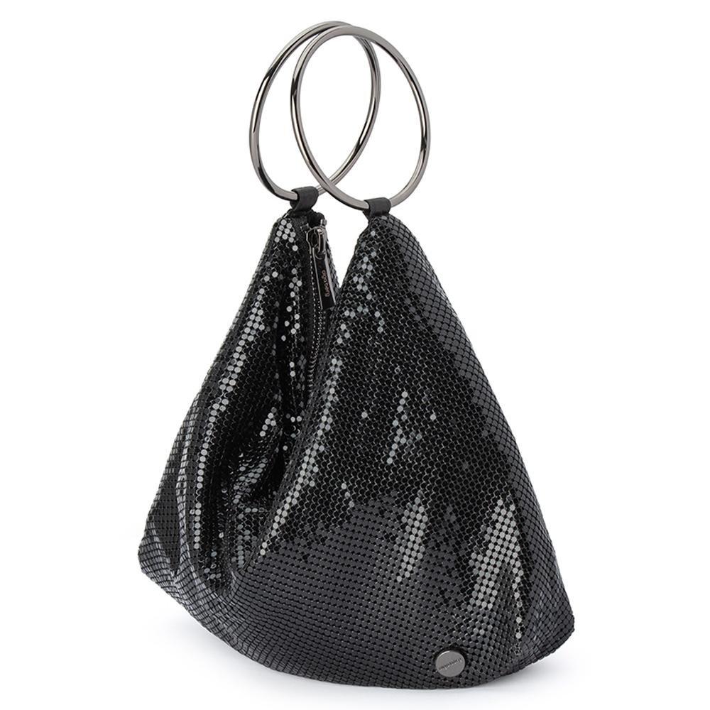 Olga Berg SHAR Mesh Convertible Bag (Black)