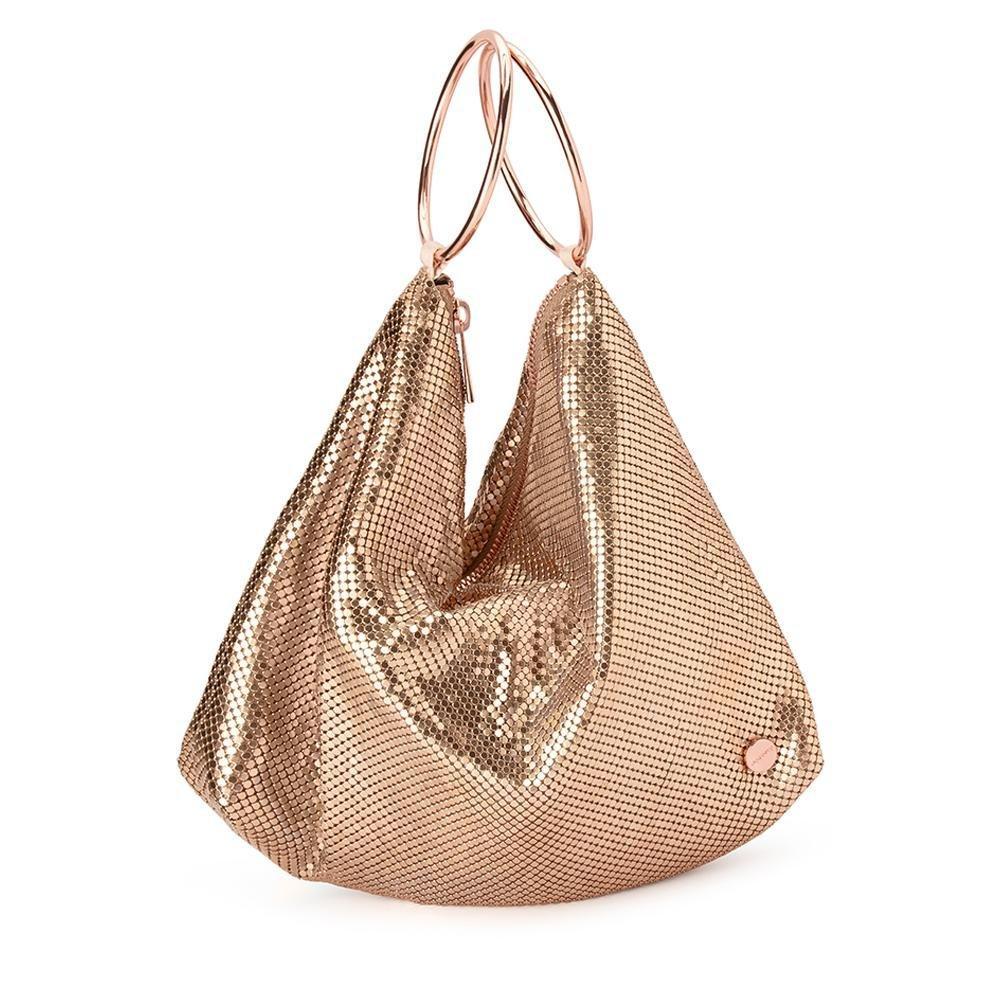 Olga Berg SHAR Mesh Convertible Bag (Gold)
