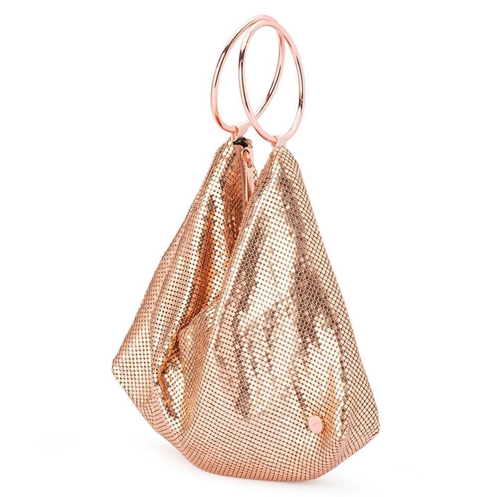 Olga Berg SHAR Mesh Convertible Bag (Gold)