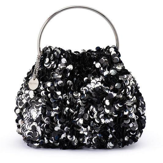 Olga Berg SHARMA Sequin Pouch (Black)