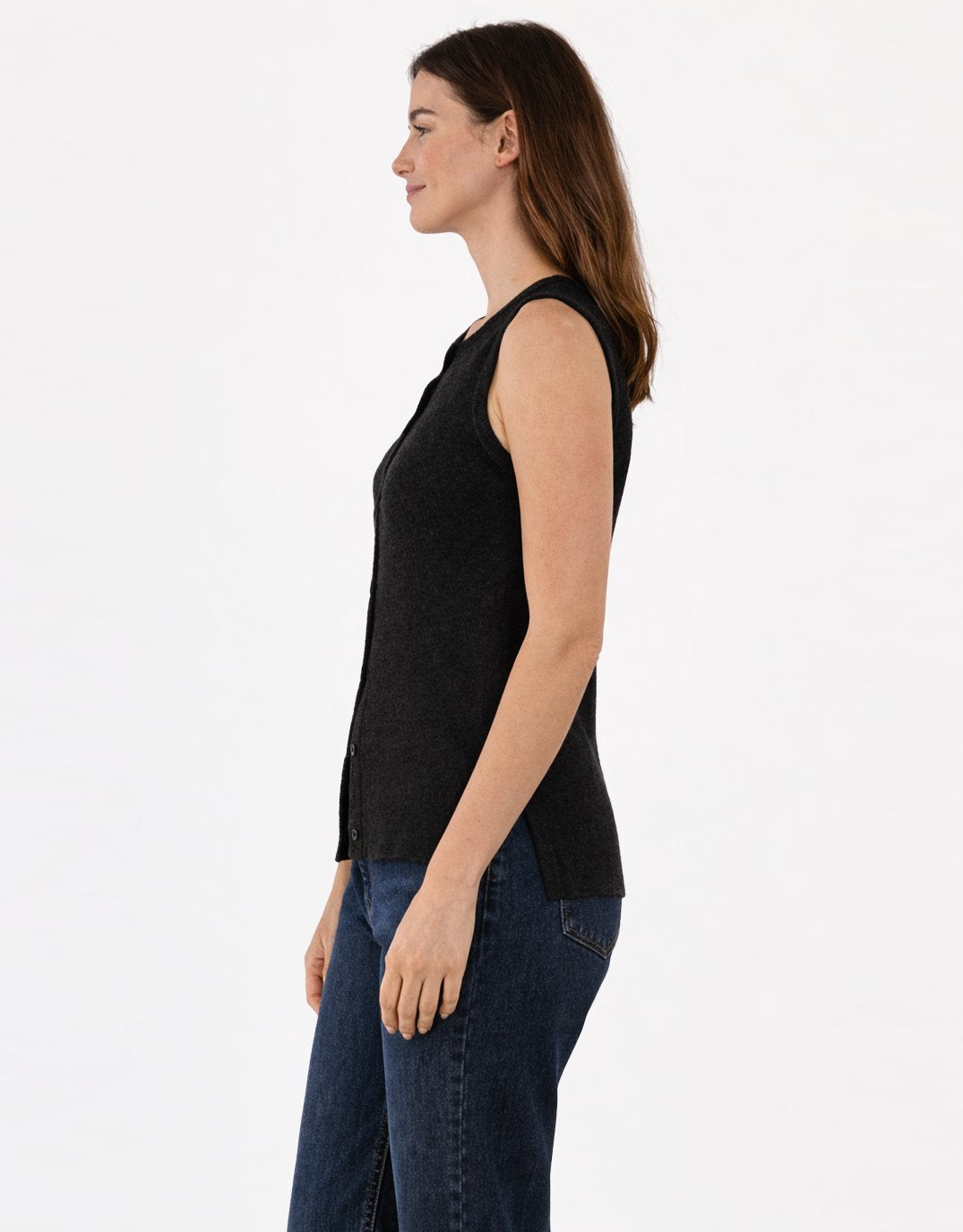 Betty Basics Shona Knit Vest (Black)