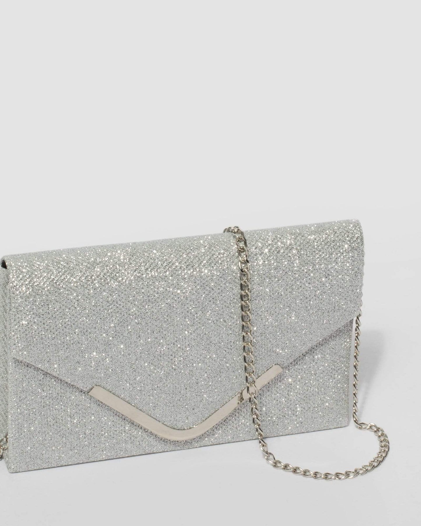 Colette by Colette Hayman Lila Envelope Clutch Bag (Silver)