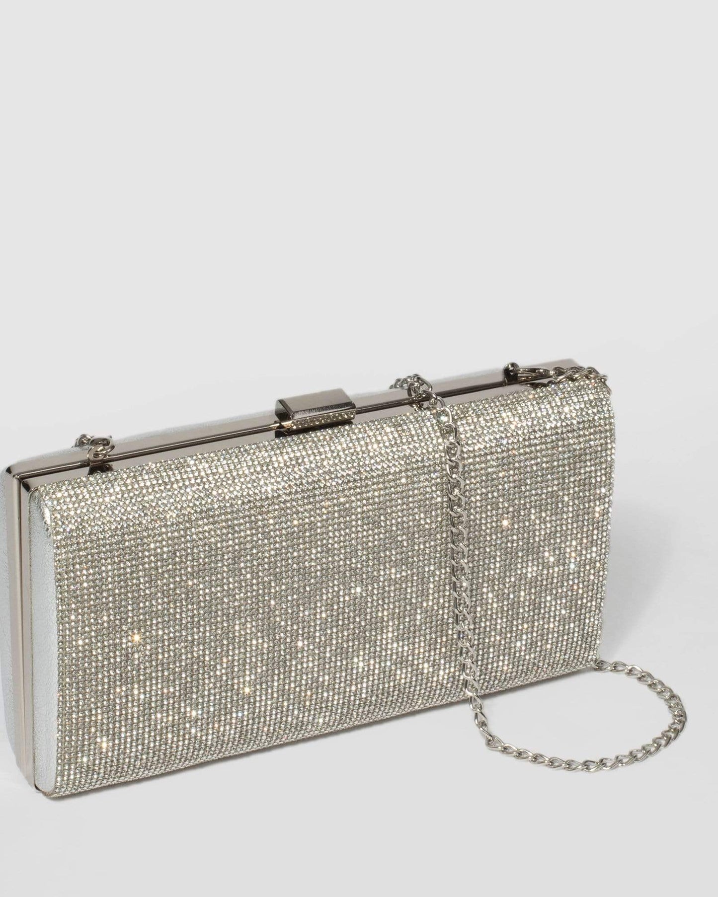 Colette by Colette Hayman Margot Hardcase Clutch Bag (Silver)
