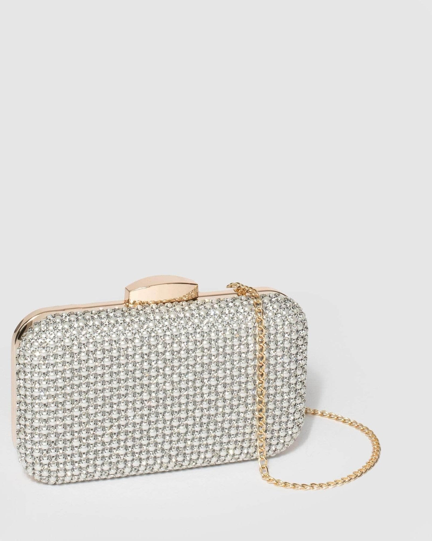 Colette by Colette Hayman Penelope Hardcase Clutch Bag (Silver)