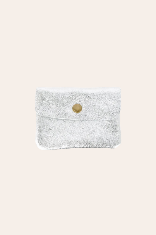 Image of Coin Purses. Product name - Coin Purse | Metallic Silver in Silver colour by brand - Kabana
