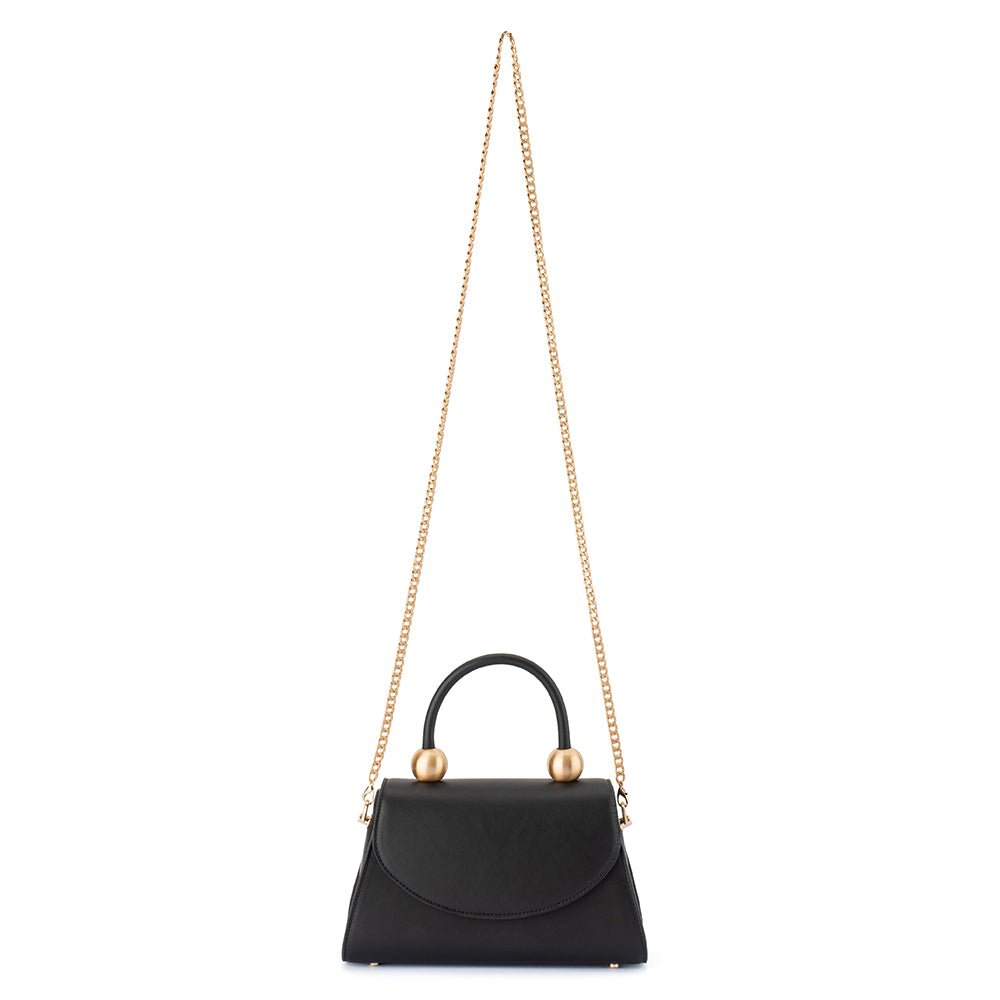 Olga Berg SIREN Top Handle Bag (Black)