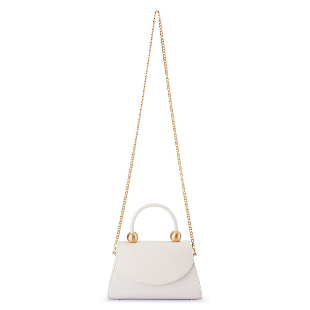 Olga Berg SIREN Top Handle Bag (White)