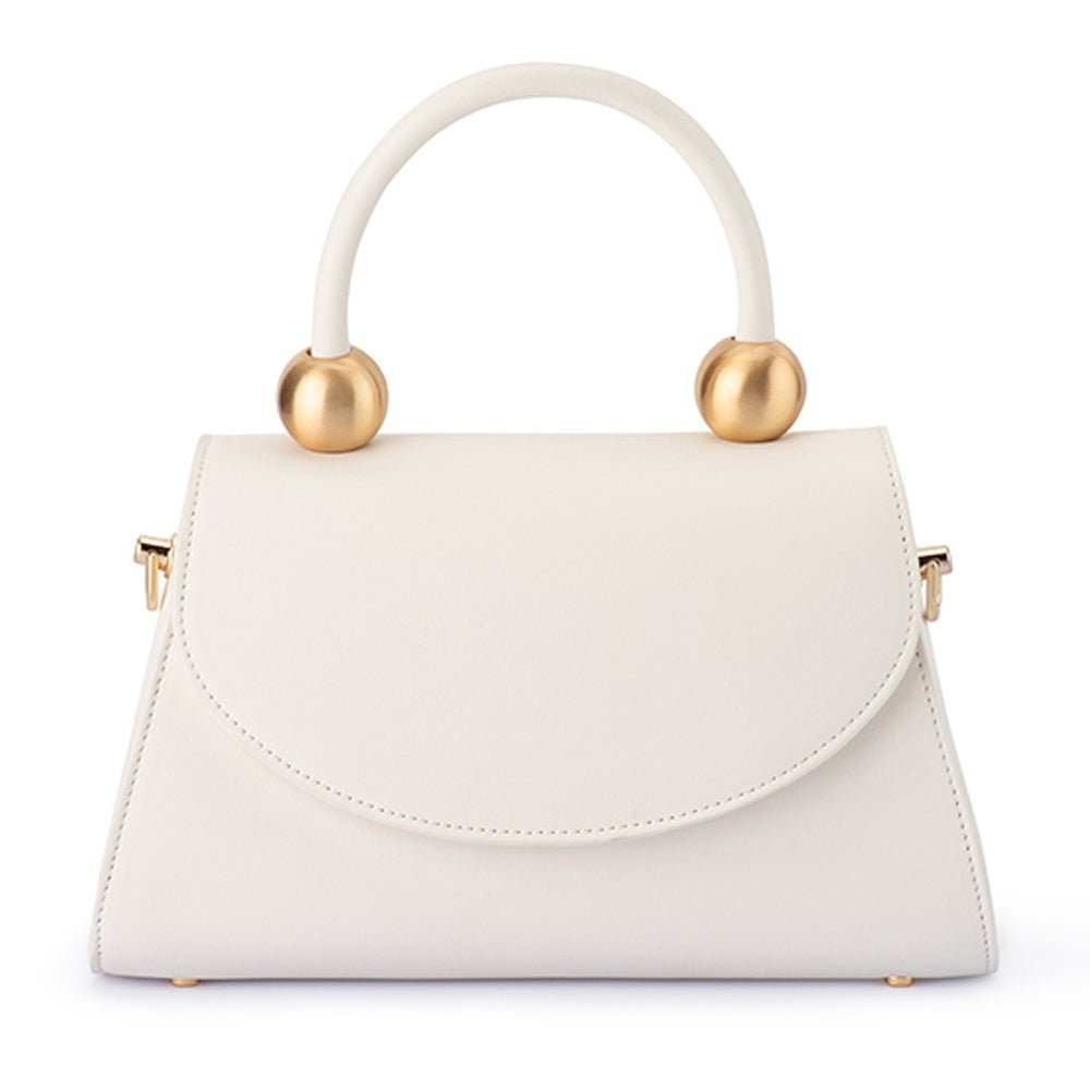 Olga Berg SIREN Top Handle Bag (White)