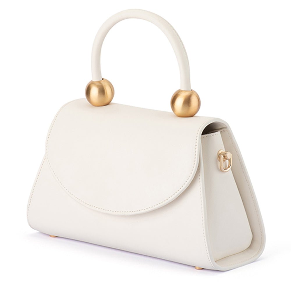 Olga Berg SIREN Top Handle Bag (White)
