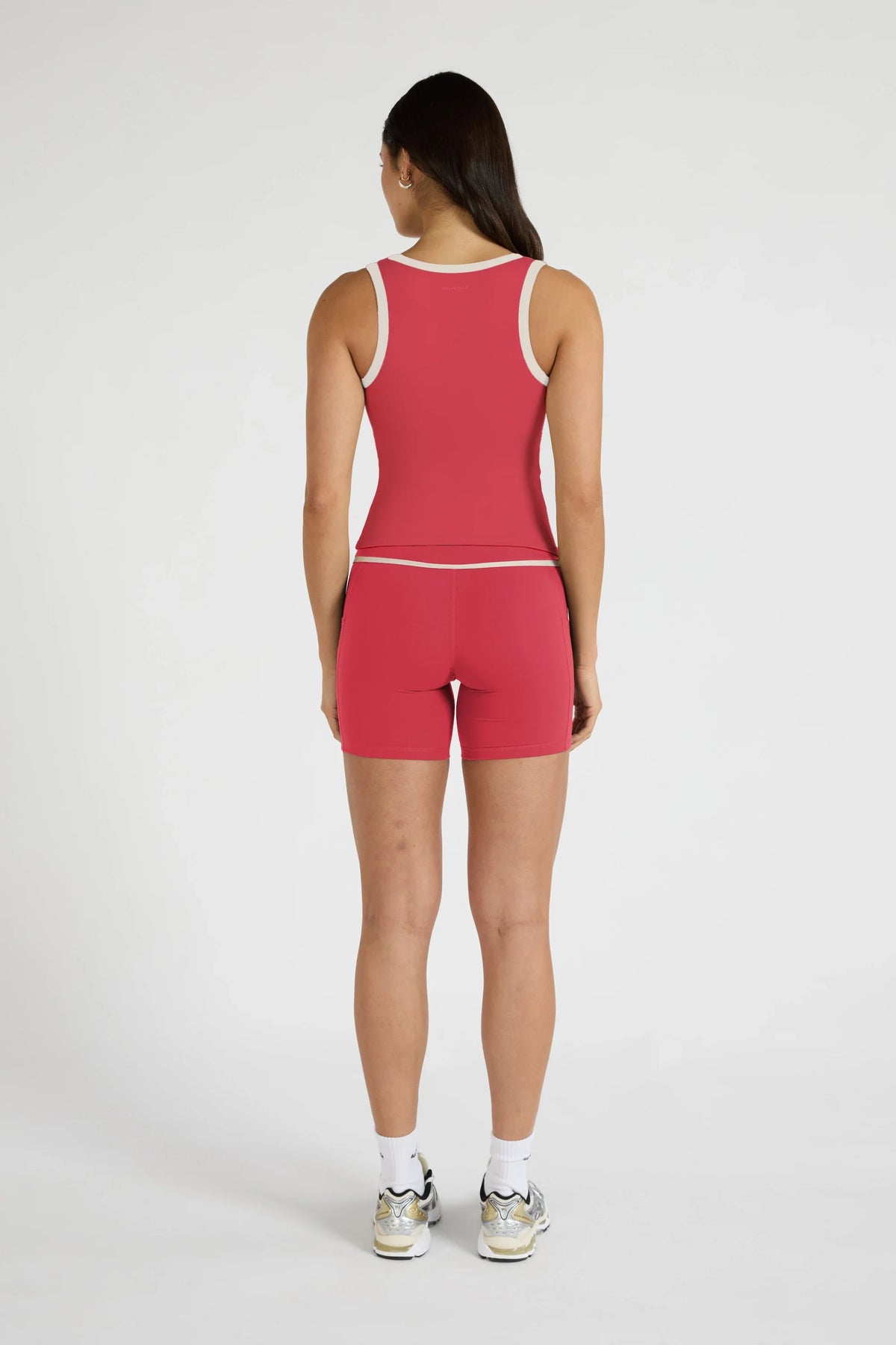 ALLFENIX CloudCore Contrast Bind Racer Tank (Tan)