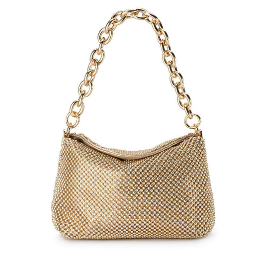 Olga Berg SKYLAR Ball Mesh Bag (Gold)